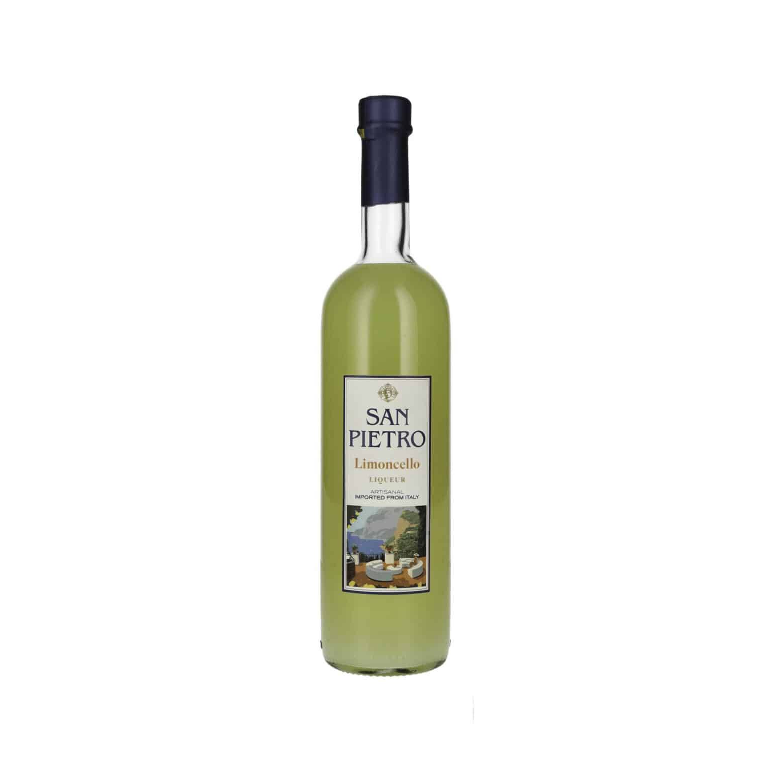 Maschio Beniamino SAN PIETRO Limoncello is a traditional lemon liqueur from Italy that is produced with the utmost care and authentic craftsmanship. Produced according to a classic recipe, this limoncello is based on sun-ripened lemon peel, which is macerated in high-quality alcohol. This creates an intense yet balanced aroma that perfectly captures the character of fresh lemons. The alcohol content of 28% by volume ensures the perfect balance between fruitiness, sweetness and strength.