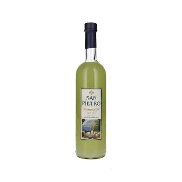 Maschio Beniamino SAN PIETRO Limoncello is a traditional lemon liqueur from Italy that is produced with the utmost care and authentic craftsmanship. Produced according to a classic recipe, this limoncello is based on sun-ripened lemon peel, which is macerated in high-quality alcohol. This creates an intense yet balanced aroma that perfectly captures the character of fresh lemons. The alcohol content of 28% by volume ensures the perfect balance between fruitiness, sweetness and strength.