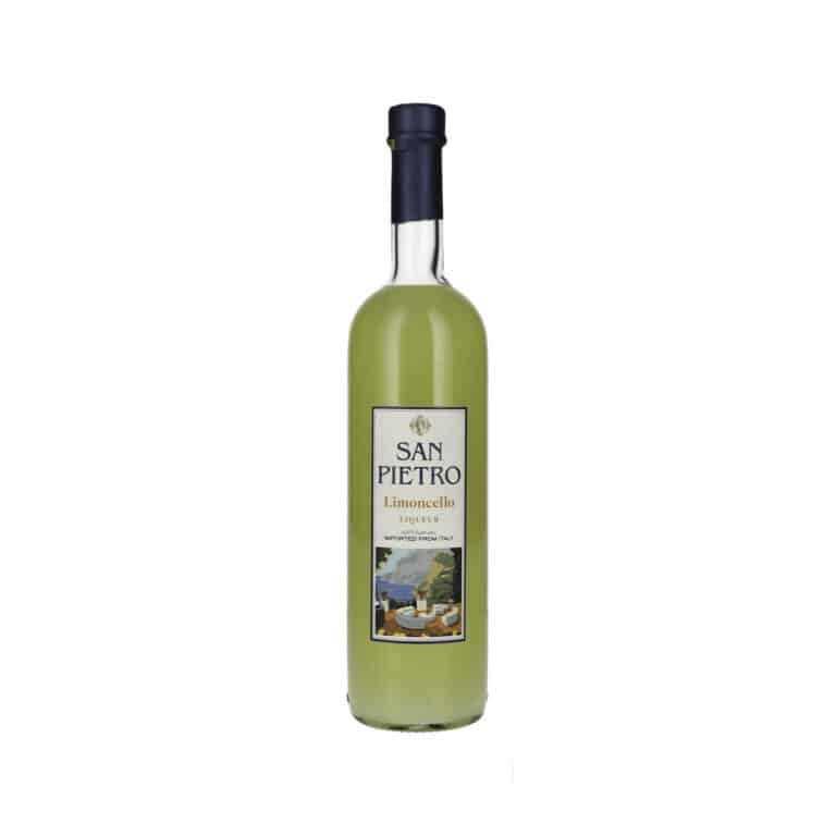 Maschio Beniamino SAN PIETRO Limoncello is a traditional lemon liqueur from Italy that is produced with the utmost care and authentic craftsmanship. Produced according to a classic recipe, this limoncello is based on sun-ripened lemon peel, which is macerated in high-quality alcohol. This creates an intense yet balanced aroma that perfectly captures the character of fresh lemons. The alcohol content of 28% by volume ensures the perfect balance between fruitiness, sweetness and strength.