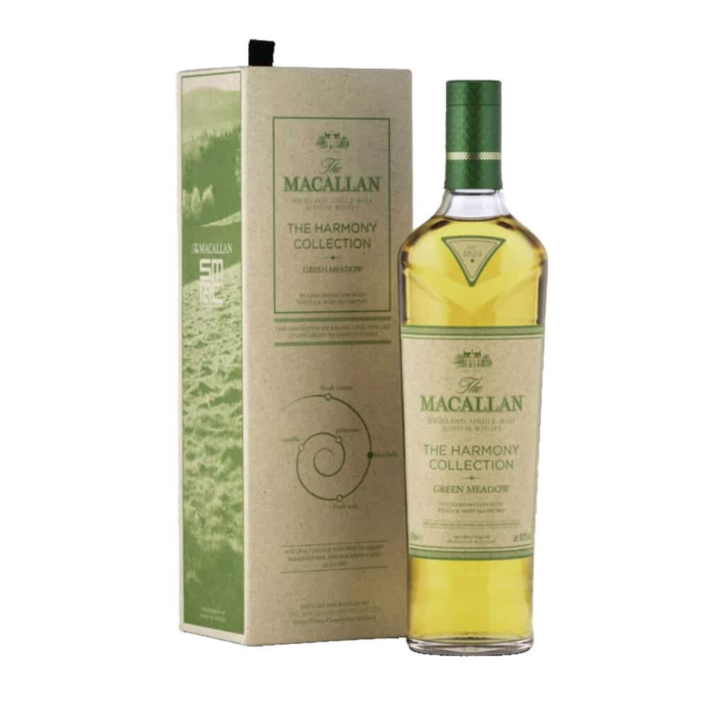 Harmony Collection Green Meadow This exclusive single malt was created in collaboration with Stella and Mary McCartney to celebrate the lush, fertile lands of Scotland which connects all those who have stood upon them for generations.