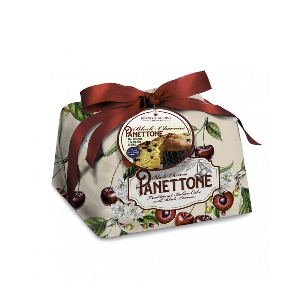 CHERRY AMARENA PANETTONE 1 KG - BORGO DE MEDICI - italian delice