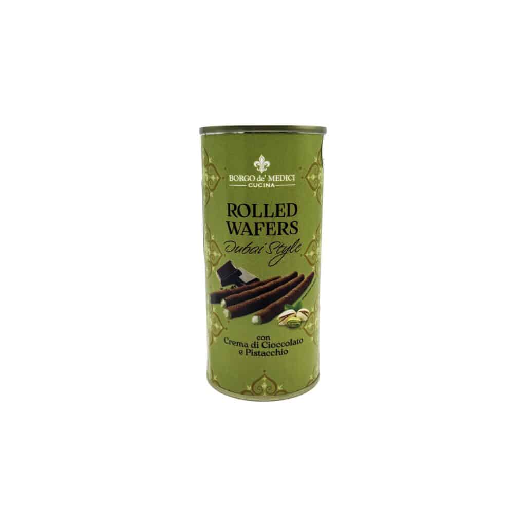 DUBAI CHOCOLATE ROLLED WAFER 135G - BORGO DE MEDICI