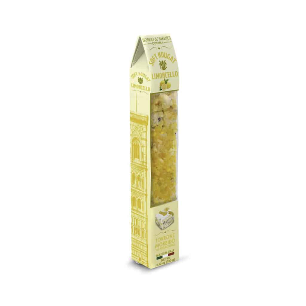 SOFT NOUGAT BAR WITH LIMONCELLO 100G - BORGO DE MEDICI