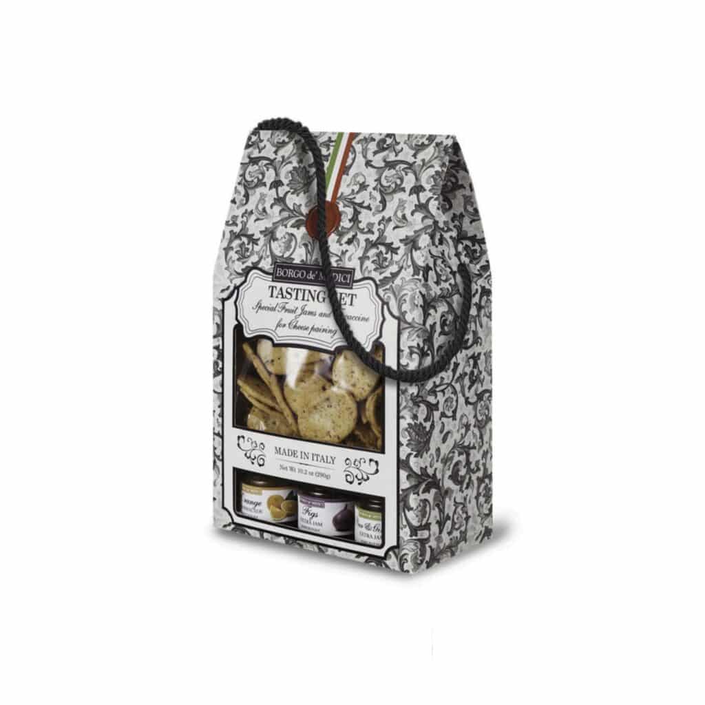 JAMS & CRACKERS FOR CHEESE TASTING 290G - BORGO DE MEDICI