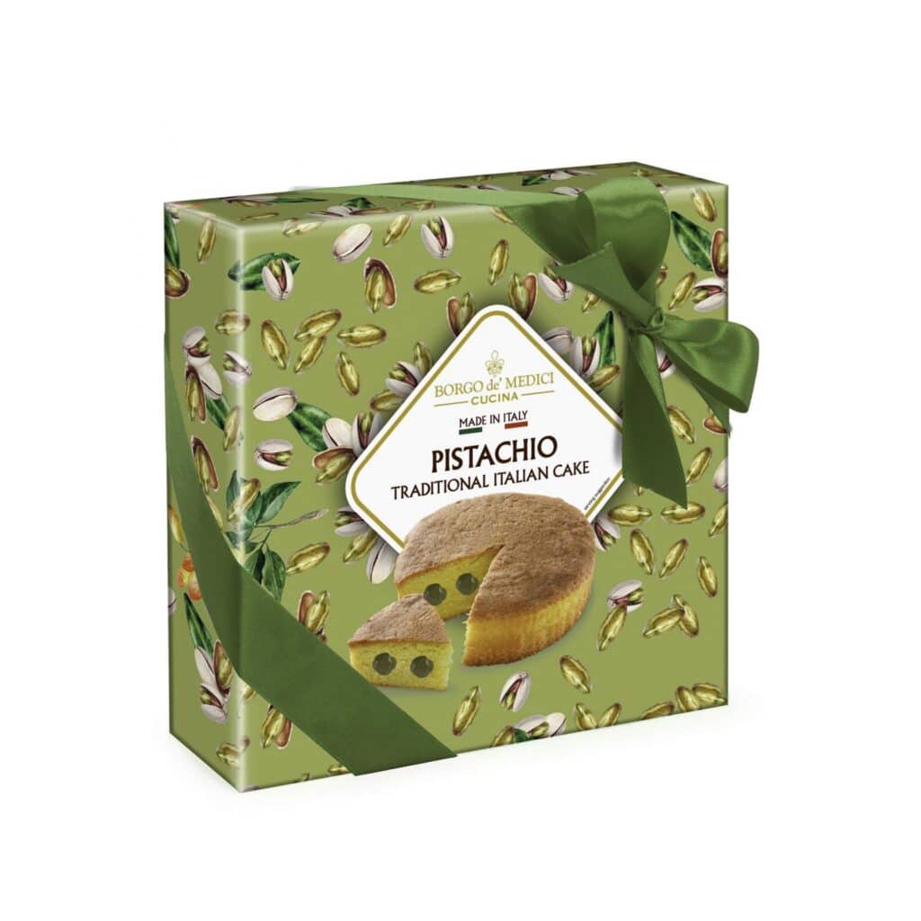Borgo de Medici, Baked Cake with Pistachio filling. La maison du vin