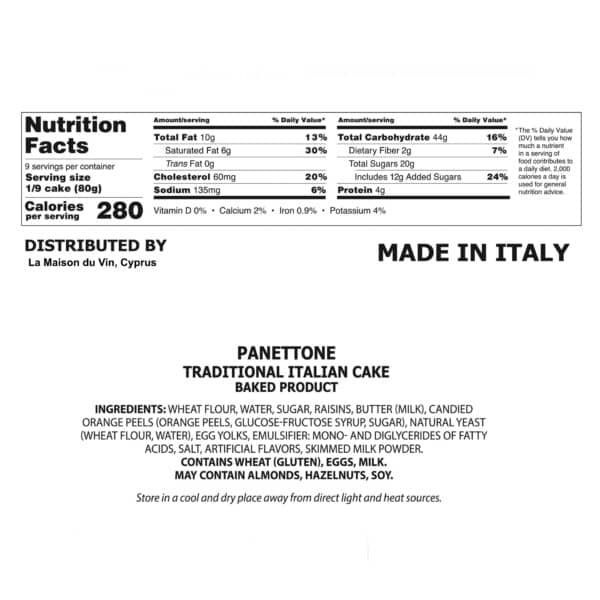 A beautifully boxed artisanal panettone — the essence of Florence, ready to gift and enjoy.