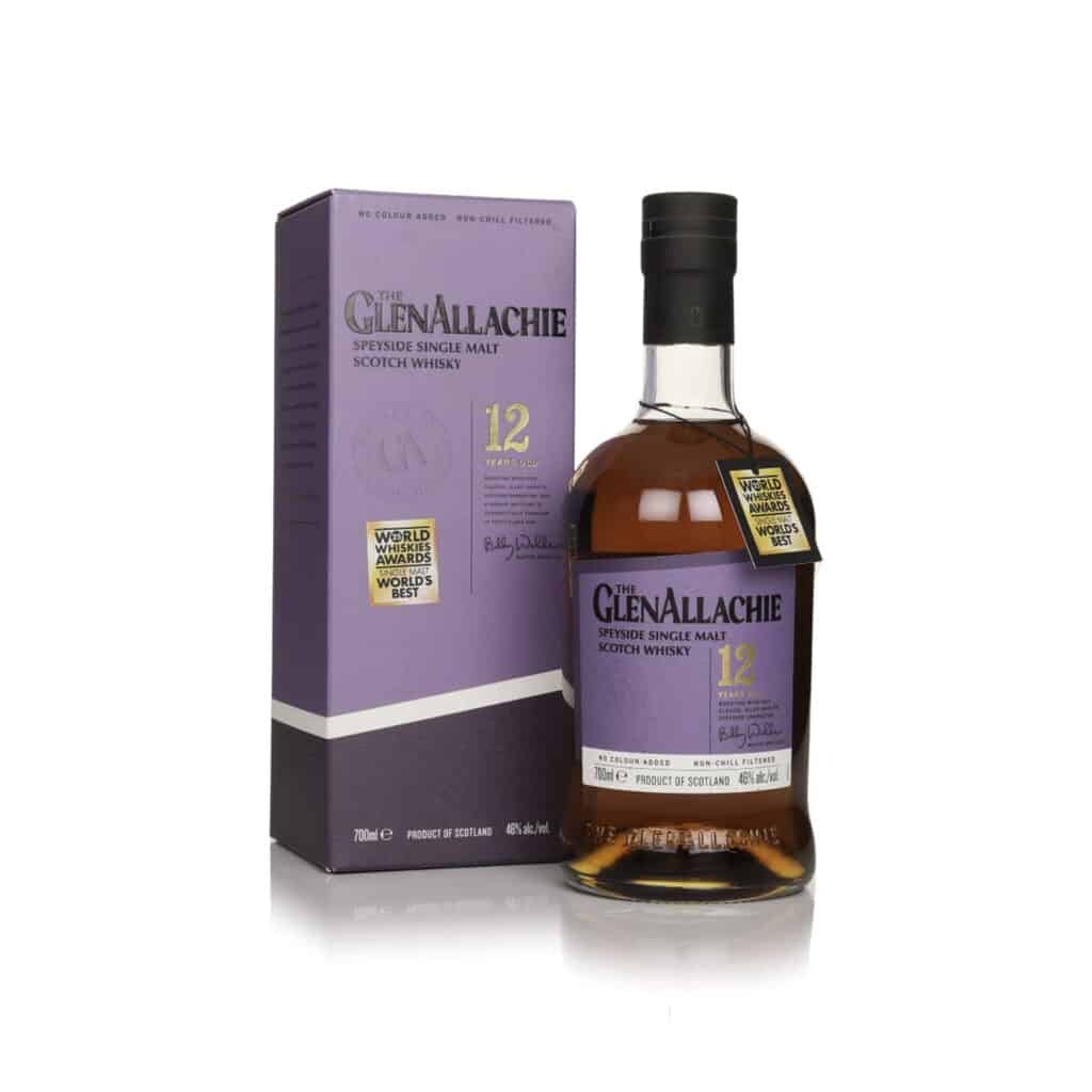 GlenAllachie 12 Year Old Speyside Single Malt Scotch Whisky bottle