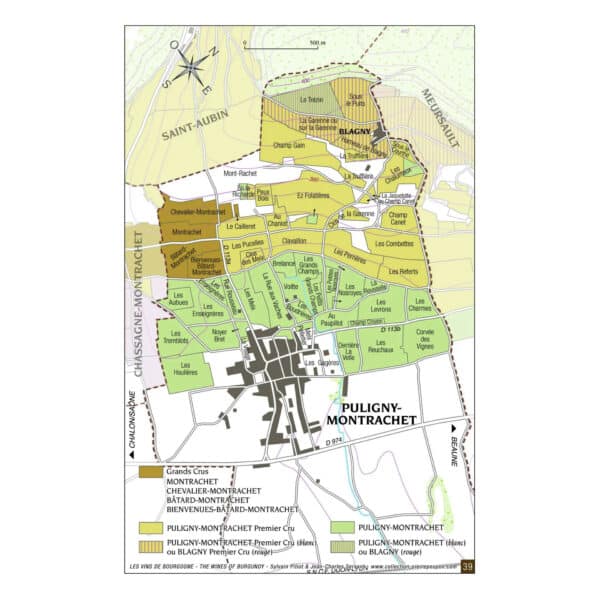 Puligny-Montrachet Premier Cru Les Referts vineyard terroir in Burgundy France