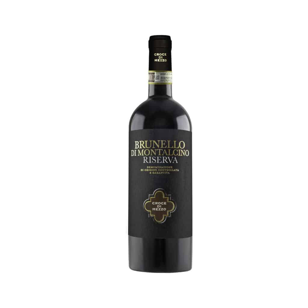 Brunello di Montalcino Riserva Croce di Mezzo Sangiovese red wine from Tuscany Italy
