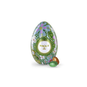 Maxim’s floral green metal Easter egg with chocolate eggs 90g