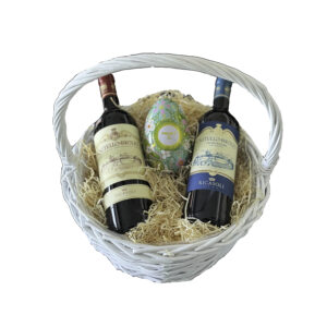 Easter Basket Ricasoli Brolio Wines and Chocolate Egg