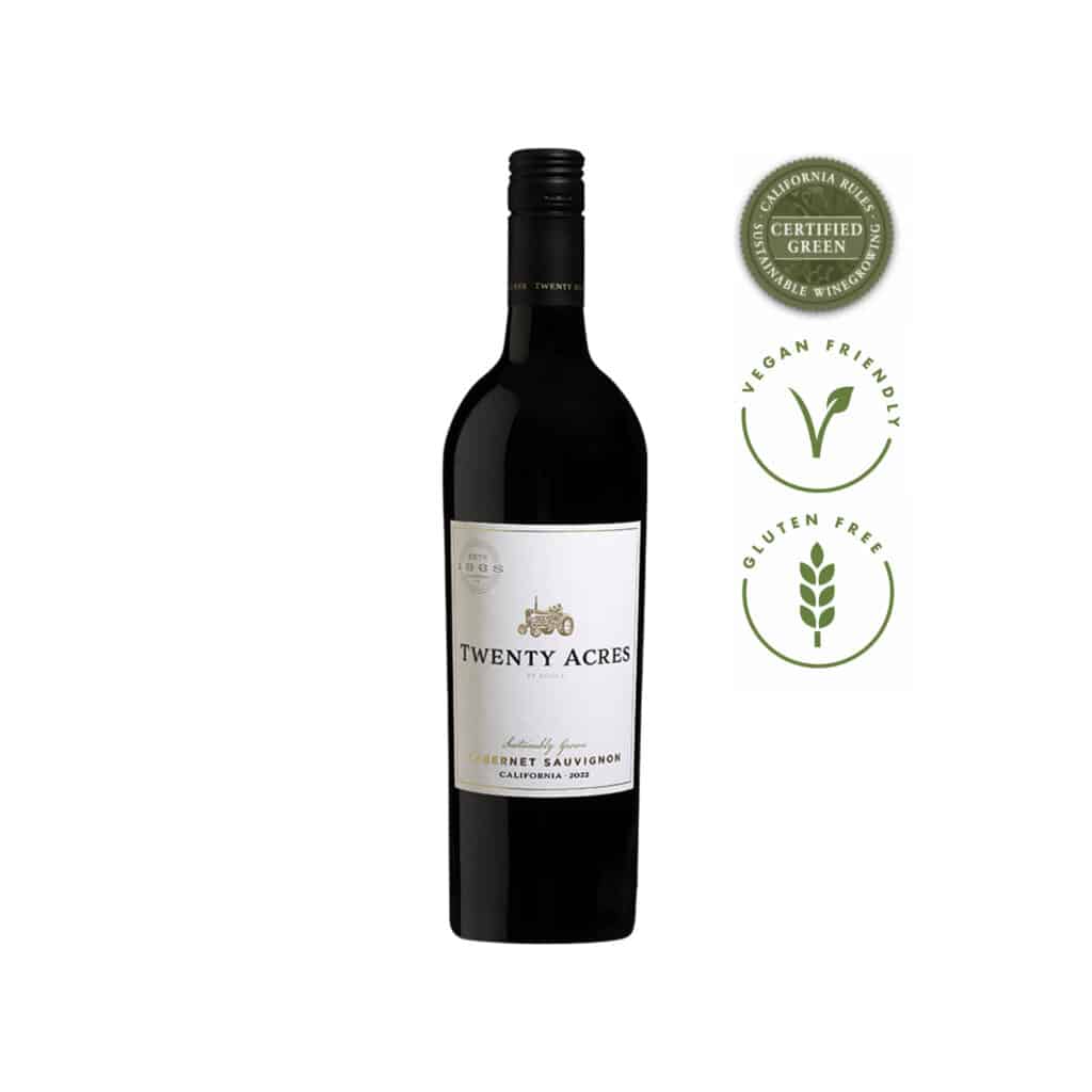 Twenty Acres Cabernet Sauvignon California red wine dark fruit oak Cyprus