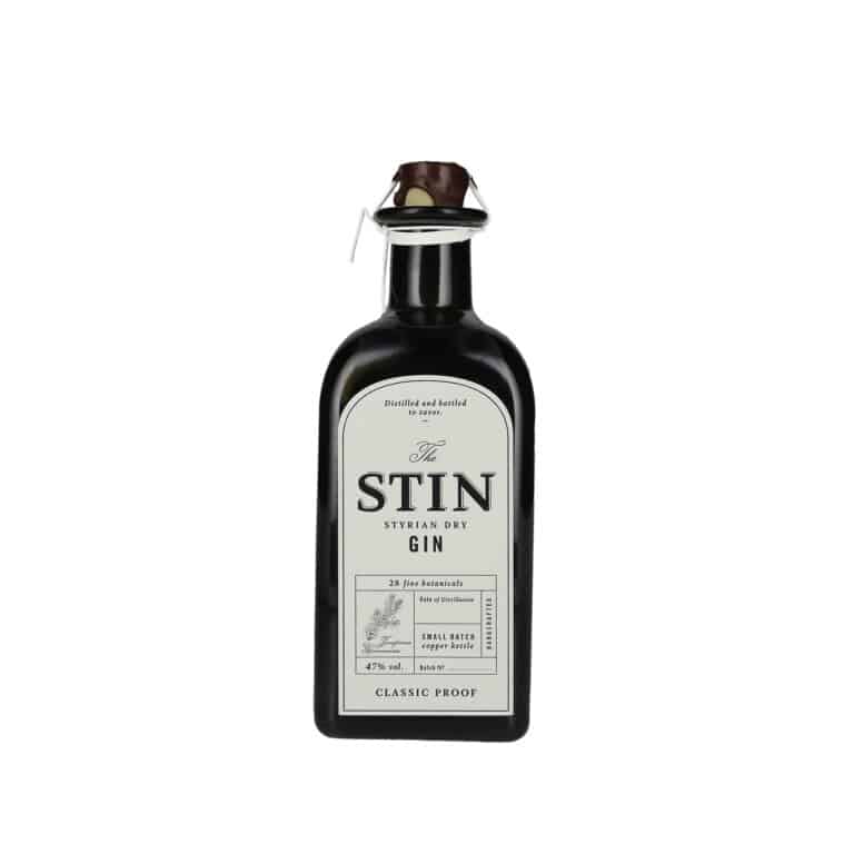 STIN Styrian Dry Gin 47% 500ml Austrian craft gin citrus herbal Cyprus