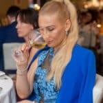 Alesia Biolkini at the Gastronomic Dinner at LPM Parklane Limassol
