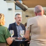 Wine Art Estate owner and winemaker Akis Papadopoulos shared insights into the winery's philosophy, vineyards, and award-winning wines during the event at the Aphrodite Hills Hotel