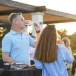 Wine Art Estate owner and winemaker Akis Papadopoulos shared insights into the winery's philosophy, vineyards, and award-winning wines during the event at the Aphrodite Hills Hotel
