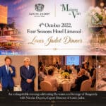 Louis Jadot Gastronomic Dinner at Four Seasons Hotel Limassol with Nicolas Dupuis