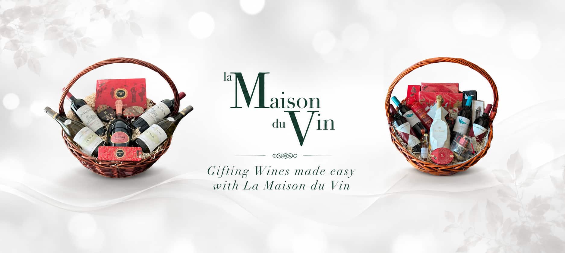 Elegant wine Champagne and gourmet gifts from La Maison du Vin Cyprus