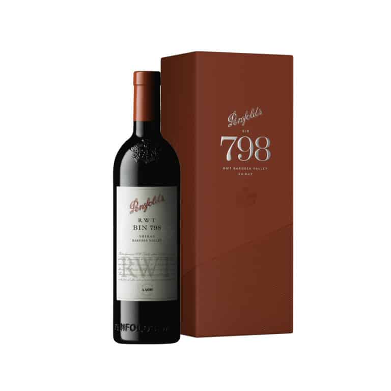 Penfolds RWT Bin 798 Barossa Valley Shiraz 2021 gift box