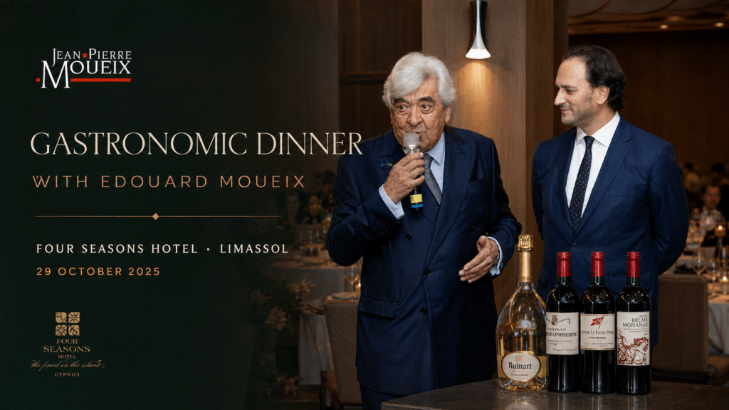 Jean-Pierre Moueix Gastronomic Dinner with Edouard Moueix at Four Seasons Hotel Limassol