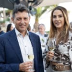 Chiara Soldati presenting the prestigious wines of La Scolca during an exclusive Gastronomic Dinner at Amathus Hotel Limassol, hosted by La Maison du Vin.