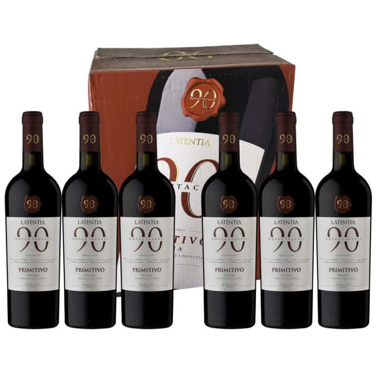 case of 6 bottles Latentia Primitivo - red wine form italy - exclusive product of La Maison du Vin Cyprus