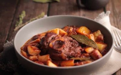 Osso Buco Milanese braised veal shank with gremolata classic Italian dish perfect for red wine pairing