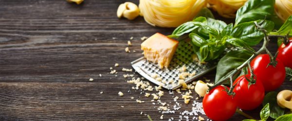 Italian food ingredients.